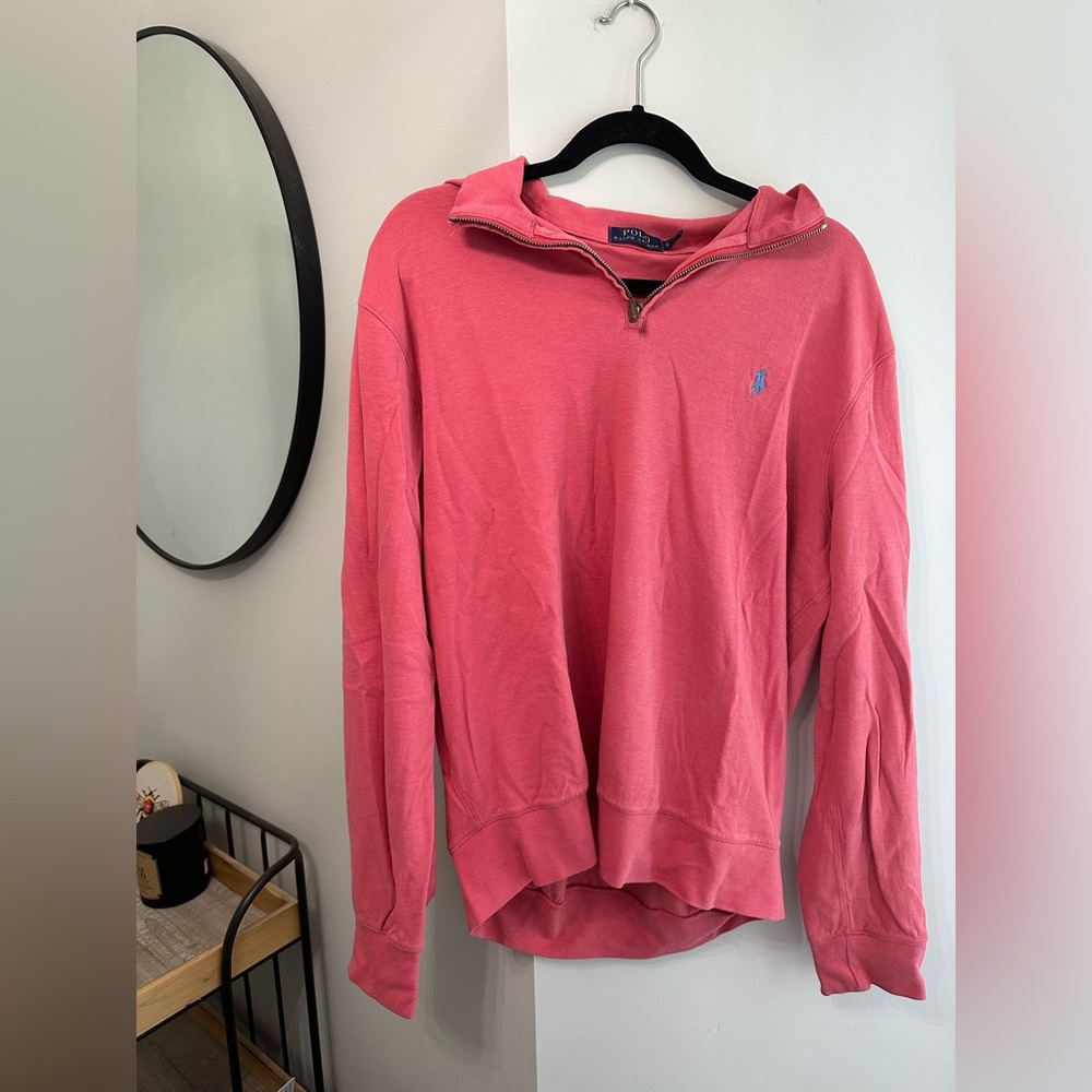 Men’s Red Polo Quaterzip